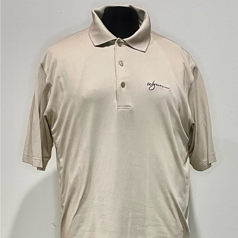Men's Beige Polo Shirt Wynn Hotel Las Vegas